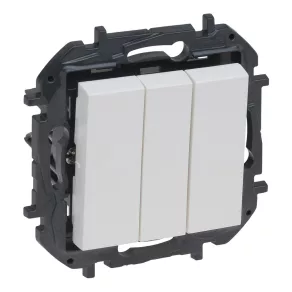   Întrerupător unipolar Legrand Niloé Step 3, 10AX, alb - 863103B