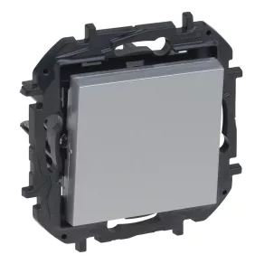   Comutator încrucișat Legrand Niloé Step, 10AX, aluminiu - 863307B
