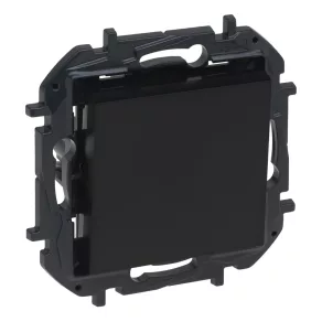 Buton unipolar Legrand Niloé Step, 6A, negru - 863509B
