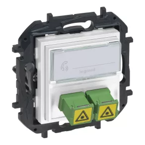 Priză optică Legrand Niloé Step SC/APC, albă - 863171B