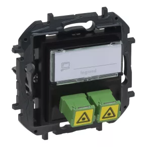 Priză optică Legrand Niloé Step SC/APC, negru - 863571B