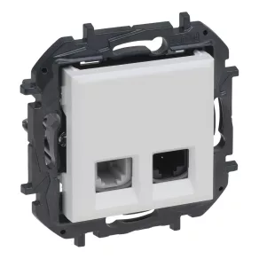   Legrand Niloé Step RJ45 Cat.6 UTP + 1xRJ11 priză, alb - 863156B