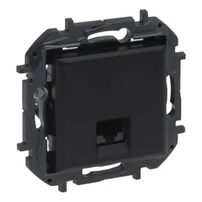 Legrand Step fekete RJ45 Cat.5E UTP aljzat 863559B - Niloé