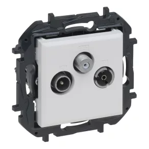   Priză de trecere Legrand Niloé Step TV-R-SAT (14 dB), albă - 863178B