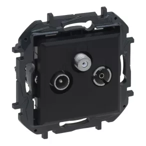   Priză terminală Legrand Niloé Step TV-R-SAT (10 dB), negru - 863579B