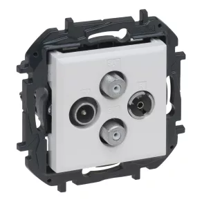   Priză Legrand Niloé Step TV-R-SAT-SAT în formă de stea (1,5 dB), albă - 863182B