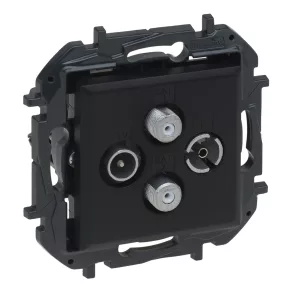   Priză Legrand Niloé Step TV-R-SAT-SAT în formă de stea (1,5 dB), negru - 863582B