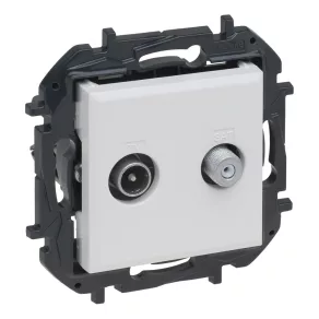   Priză Legrand Niloé Step TV-SAT cu clasificare energetică (1,5 dB), albă - 863183B