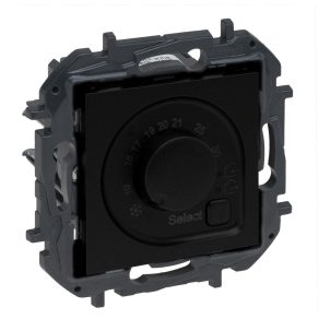   Termostat de cameră Legrand Niloé Step, 8A, negru - 863541B