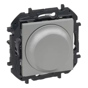   Legrand Niloé Step comutator rotativ cu dimmer, 300 W, aluminiu - 863352B