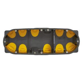   Cutie de montare încastrată Legrand Batibox, 3 locuri, cauciuc, 50 mm - 080033L