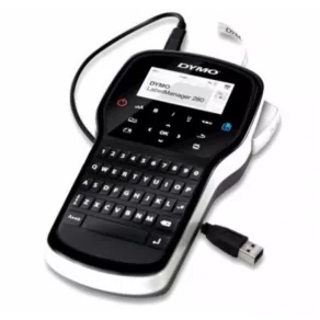   Aparat Dymo LM-280P cu tastatură QWERTY portabilă și conexiune la PC. (Cu baterie Li-ion)
