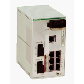   Schneider Electric ConneXium - Ethernet - TCSESB083F2CU0 - Comutator ConneXium Basic, 6 x TX cupru + 2 x FX-MM optic, gestionabil