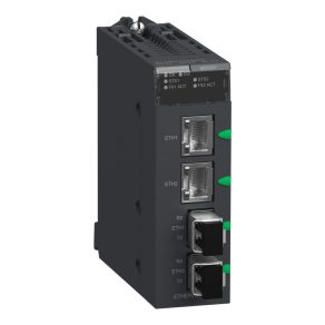   Schneider Electric Modicon M340 - BMXNRP0201 - modul de comunicație, convertor opto/cupru, mod unic