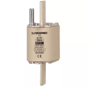   Dispozitiv de siguranță FUS GG T2 160A cu știft de fixare 68720160 Socomec