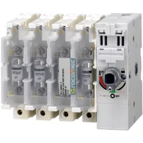   FUSERBLOC 4P 100A 22x58 întrerupător de sarcină cu siguranțe, fără acționare, Socomec 38316010