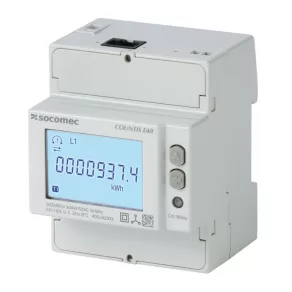   Contor de energie 3F CT/1A/5A cu transformator de curent, digital, tarif dublu, certificat MID, Ethernet MODBUS TCP + server web, COUNTIS E48 48503057 Socomec
