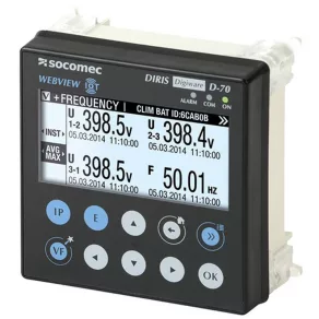   DIRIS Digiware D-70 afișaj multipunct, cu ieșire Ethernet 48290203 Socomec