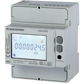   Contor digital de consum 3F 80A, tarif dublu, COUNTIS E21 48503062 Socomec