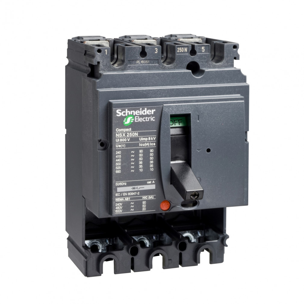 Schneider 3P NSX250B fără unitate de declanșare (LV431390)