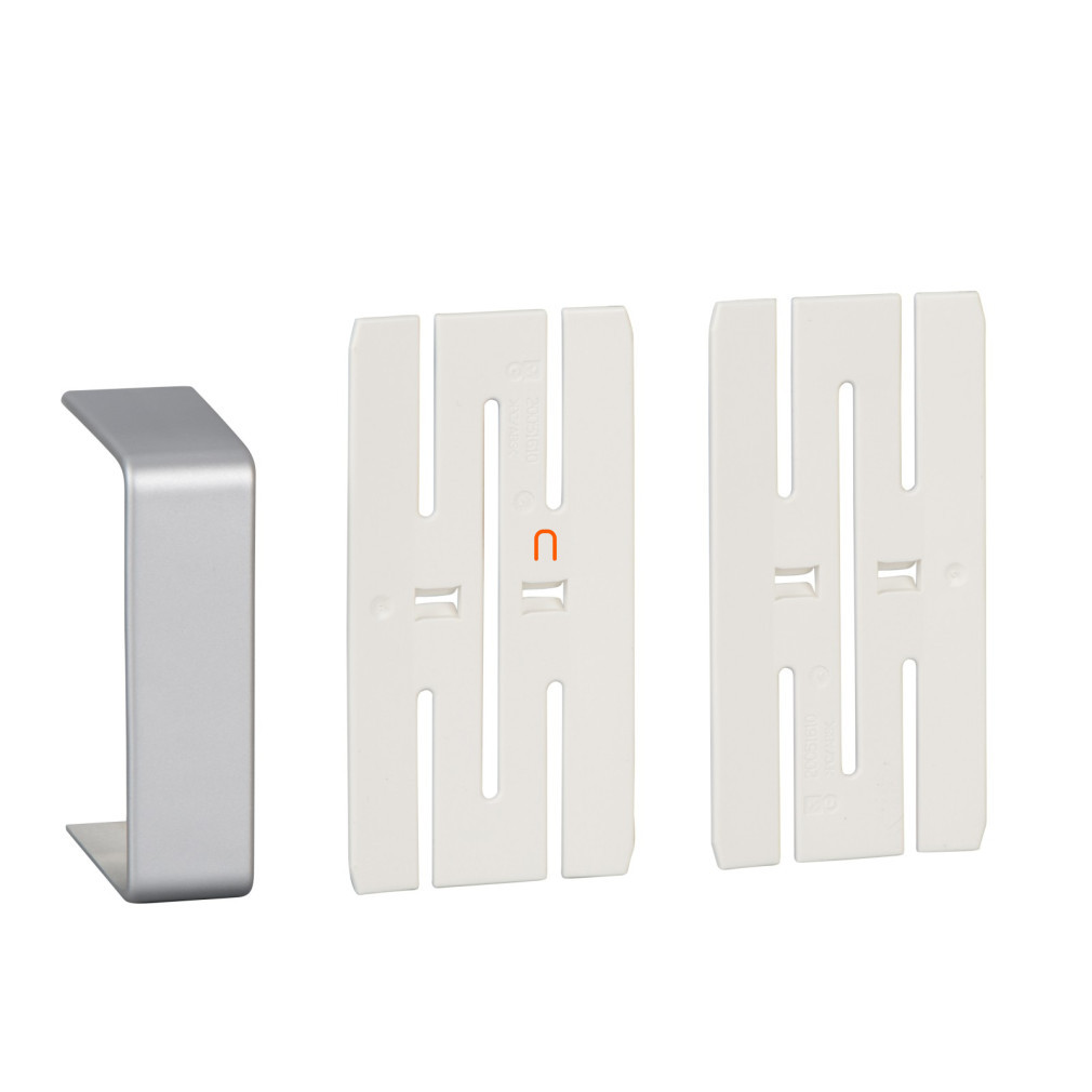 Schneider OptiLine 45 Element de acoperire + 2 extensii 140x55, aluminiu ISM10356