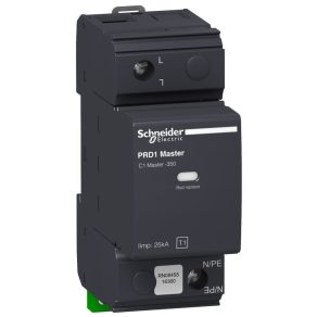   Schneider Electric Acti9 PRD1mAster - 16360 - dispozitiv de protecție împotriva supratensiunii, 1P