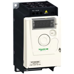   Schneider Electric Altivar 12 - ATV12H018M3 - convertizor de frecvență, 0,18 kW, 3f, 230 VAC, Modbus RTU, IP20