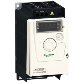   Schneider Electric Altivar 12 - ATV12H075M3 - convertor de frecvență, 0,75 kW, 7f, 230 VAC, Modbus RTU, IP20, aripioare de răcire