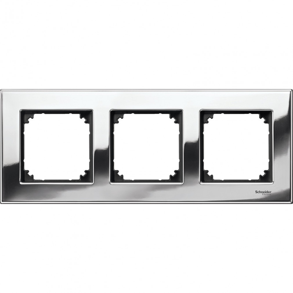 Schneider Merten M-Elegance cadru metalic, 3-pies, crom MTN403339