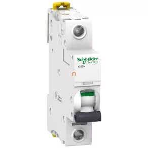   Schneider Electric Acti9 iC60N -A9F74110- întrerupător de mică putere 1P C 10A 6kA cu o singură conexiune