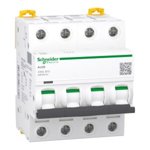   Schneider Electric Acti9 iC60L - A9F93410 - întrerupător automat miniatural, 4P, B, 10A, conexiune simplă