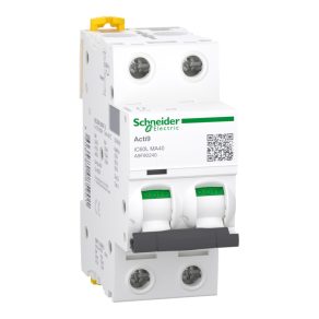   Schneider Electric Acti9 iC60L - A9F90240 - întrerupător automat miniatural instantaneu, 2P, MA, 40A, conexiune simplă