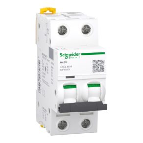   Schneider Electric Acti9 iC60L - A9F90204 - întrerupător automat miniatural instantaneu, 2P, MA, 4A, conexiune simplă