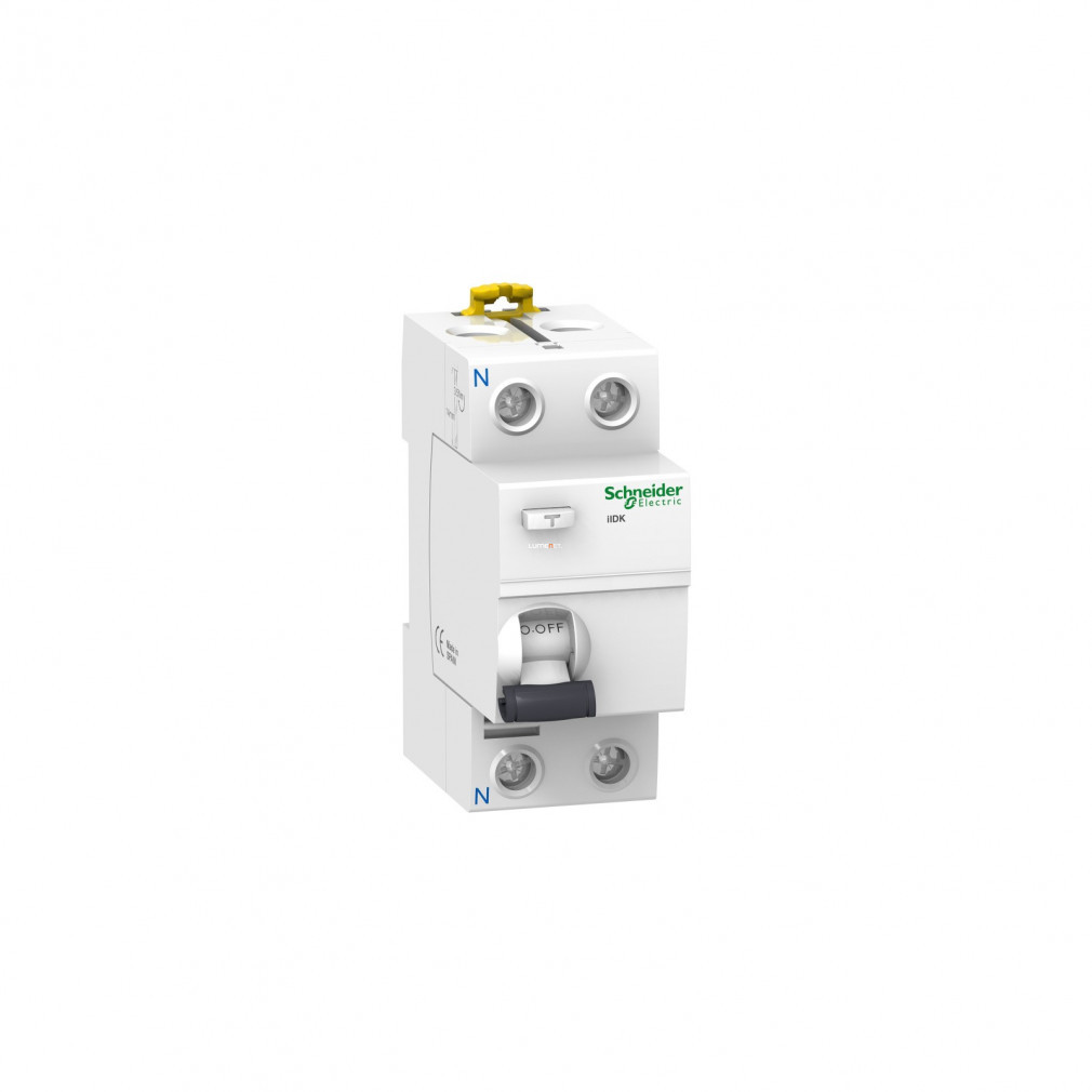 Schneider ACTI9 iID K întrerupător de protecție a curentului, clasa AC, 2P, 40A, 30mA A9R50240