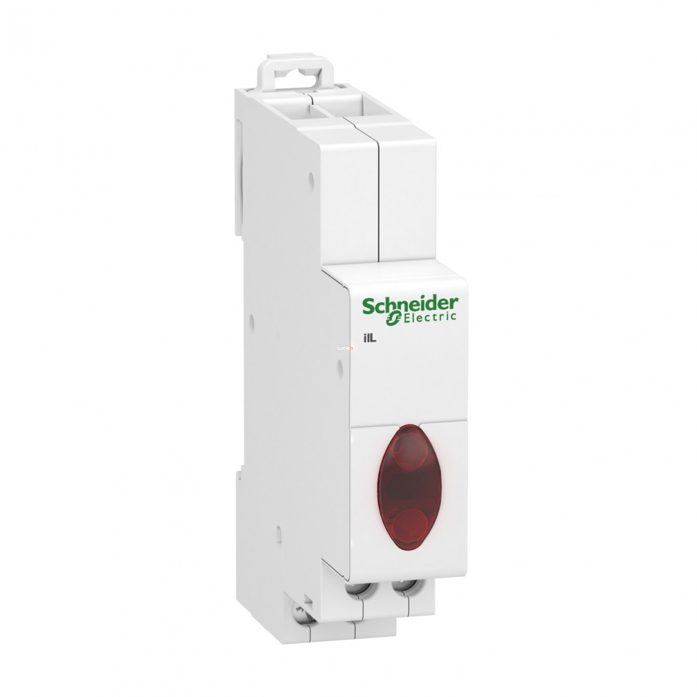 Lampa de semnalizare Schneider ACTI9 iIL, indicator de prezenta tensiune trifazica, rosu, 230-400VAC (A9E18327)