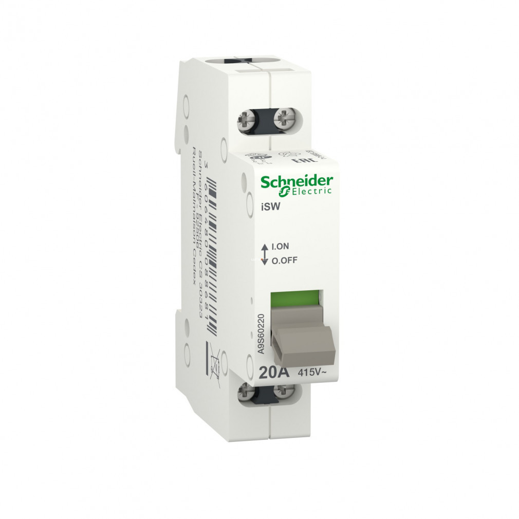 Întrerupător Schneider ACTI9 iSW, 2P, 20A, 415V (A9S60220)