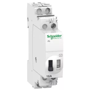   Schneider Electric Acti9 iTL - A9C30111 - Releu de impuls de 16 A, 1NO, 24 V c.a., 12 V c.c.