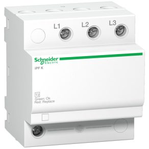   Schneider Electric Acti9 iPF K - A9L15597 - descărcător de supratensiune, inserție fixă, 20 kA, 3P, 340 V