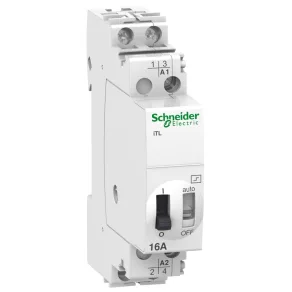   Schneider Electric Acti9 iTL - A9C30112 - Releu de impuls de 16 A, 2NO, 24 V c.a., 12 V c.c.