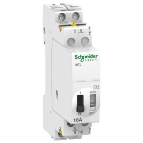   Schneider Electric Acti9 iETL - A9C32216 - extensie pentru relee de impuls iTL și iTLI, 2P, 16A, 48VAC, 24VDC
