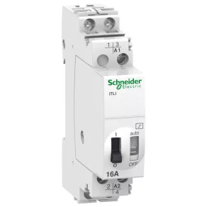   Schneider Electric Acti9 iTL - A9C30115 - Releu de impuls de 16 A, 1NO 1NC, 24 V c.a., 12 V c.c.