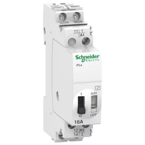  Schneider Electric Acti9 iTL - A9C32111 - releu de impulsuri, cu funcție de semnalizare la distanță, 1P, 16 A, 24 V c.a., 12 V c.c.