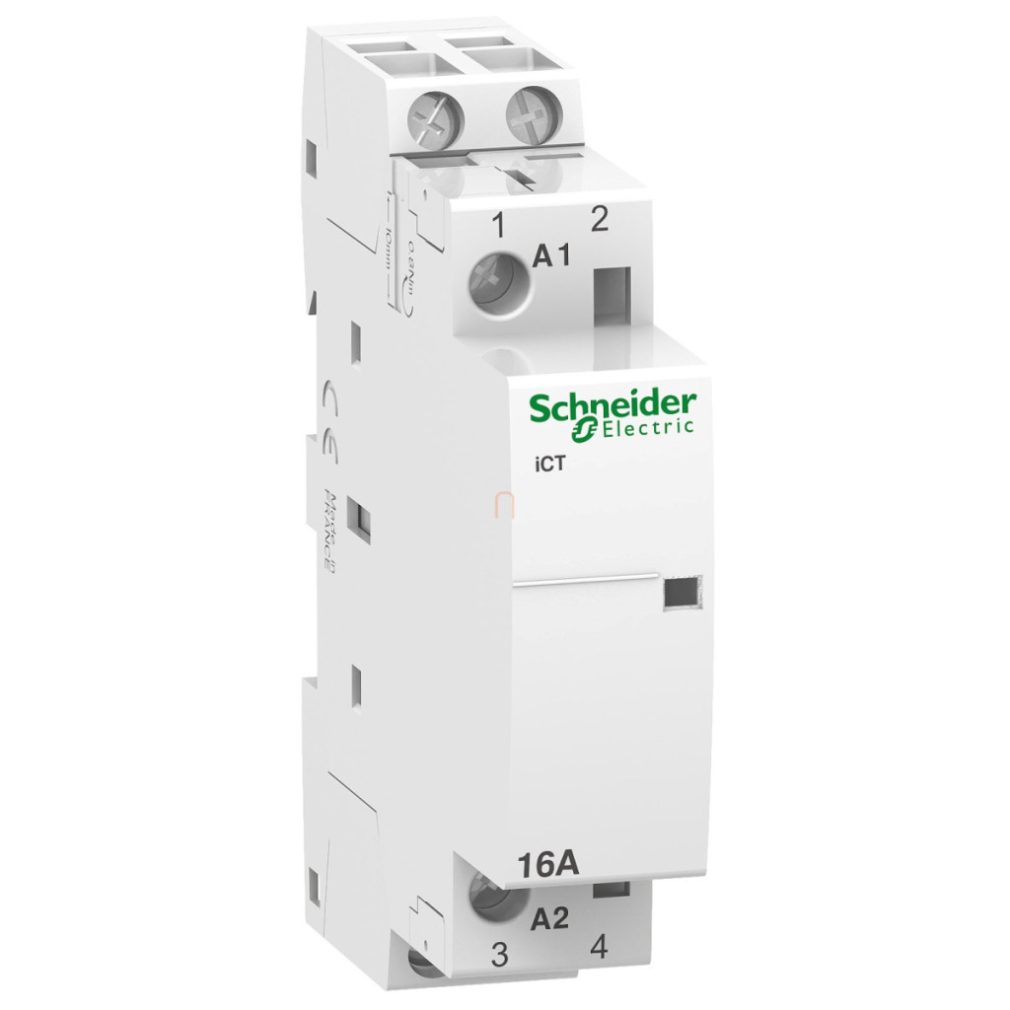 ACTI9 iCT16A contactor, 50 Hz, 2NO, 220 VAC A9C22512 Schneider