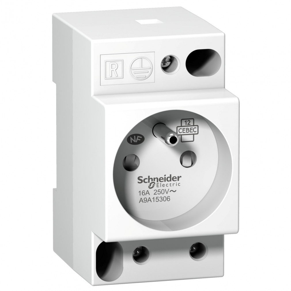 Schneider ACTI9 soclu modular 16A UE 250V 2P+T A9A15306