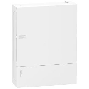   Schneider Electric Resi9 Mini Pragma - MIP12212 - Tablou de distribuție mic, ușă solidă, montare pe suprafață, 2x12 module, șină PEN, alb