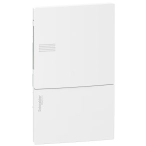   Schneider Electric Resi9 Mini Pragma - MIP22104 - Tablou de distribuție mic, ușă solidă, încastrat, modul 1x4, șină PEN, complet, alb