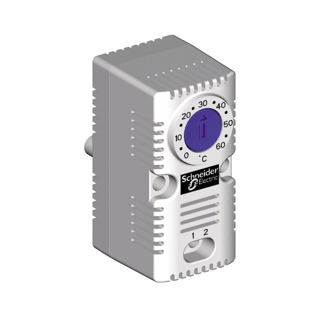 Termostat Schneider pentru răcire, 0-60°C, 1NO, 10A/250VAC, 30W DC (NSYCCOTHO)