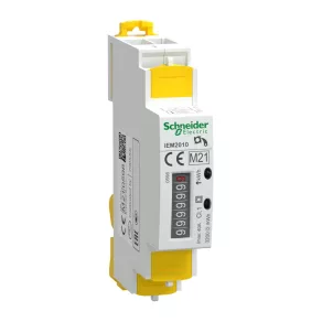   Seria Schneider Electric iEM2000 - A9MEM2010 - Contor de energie monofazat iEM2010 MID cu afișaj de 40 A și ieșire de impulsuri