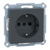Schneider Electric Merten System M - MTN2300-0414 - Priză 2P+F, cu obturator de siguranță, cu arc, 16A, System-M, antracit