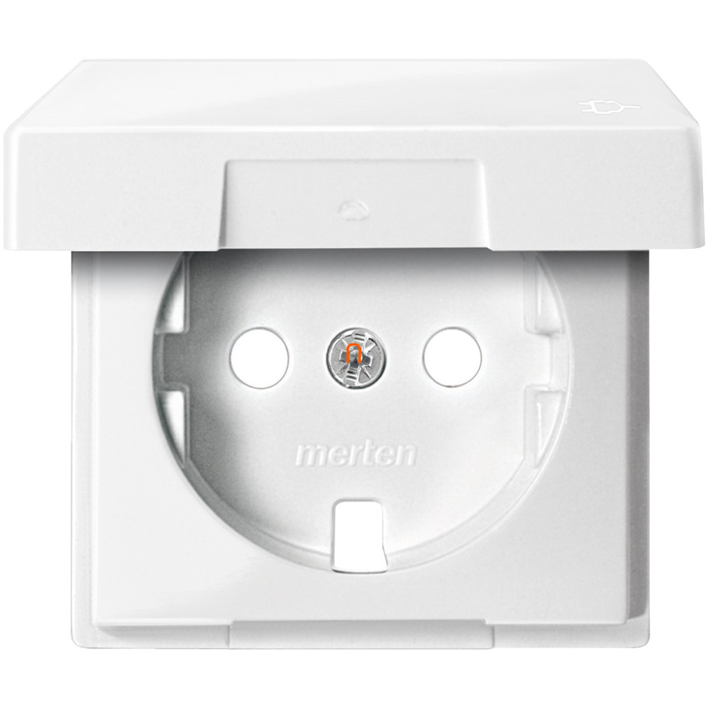 Schneider Merten SM capac, pentru prize 2P+F, cu capac, alb polar MTN2341-0319